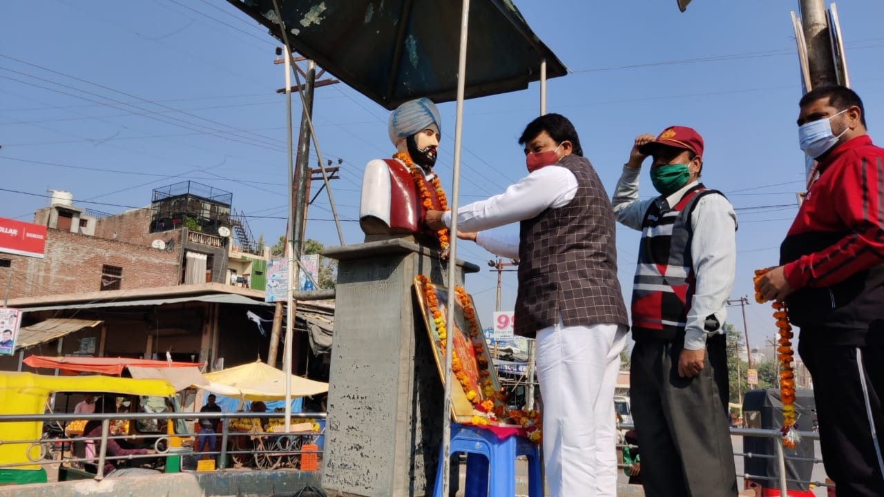 क्रांतिकारियों के द्रोणाचार्य को किया गया याद और प्रतिमा पर माल्यार्पण कर मनाई जयंती