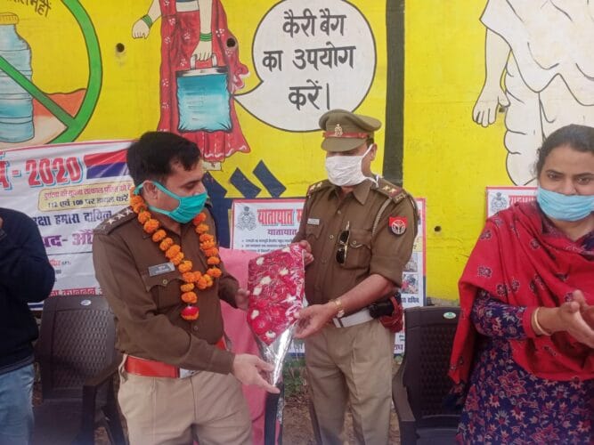 यातायात माह जागरूकता कार्यक्रम औरैया