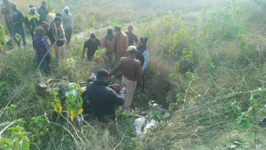 युवक का शव मिलने से मचा हड़कंप,दिबियापुर-औरेया मार्ग पर पीबीआरपी स्कूल के पास मिला युवक का शव