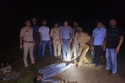 बिधूना में पुलिस और बदमाशों की मुठभेड़