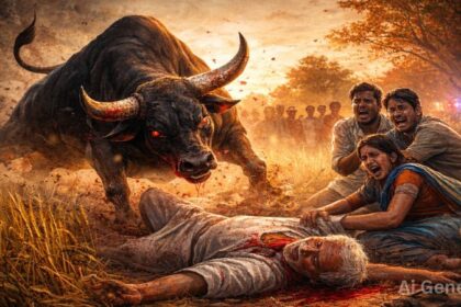 औरैया में सांड का तांडव