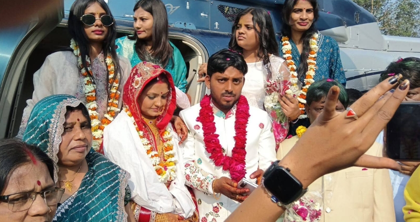 अजीतमल में अनोखी शादी