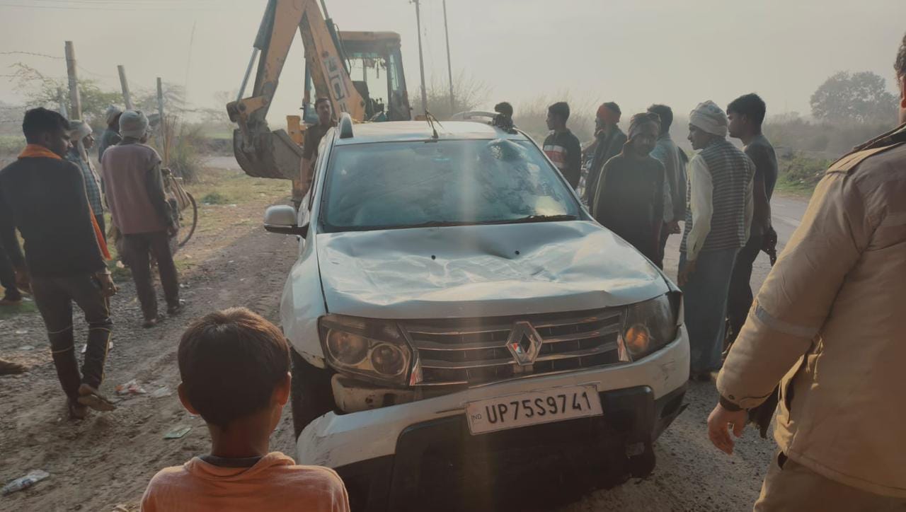 औरैया: तुर्कपुर नहर पुल के पास दर्दनाक हादसा; डस्टर कार गिरने से तीन की मौत, भरथना के रहने वाले थे मृतक
