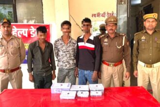 बिधूना में पुलिस और बदमाशों के बीच मुठभेड़