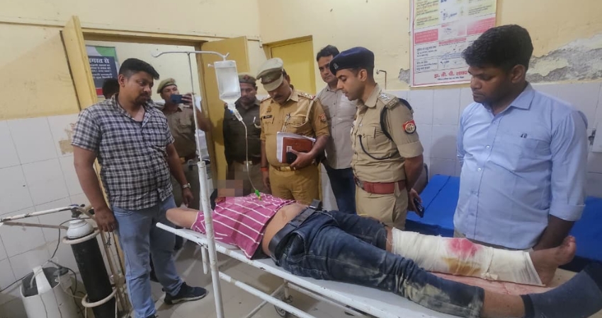 औरैया: बिधूना में पुलिस और बदमाशों के बीच जबरदस्त मुठभेड़; 19 मुकदमों के हिस्ट्रीशीटर को लगी गोली, गिरोह के 4 गुर्गे गिरफ्तार