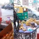 फलों के ठेले के पास पेशाब करते विक्रेता का वीडियो वायरल